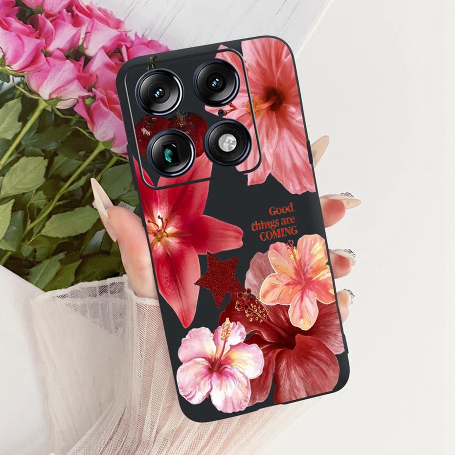 Fashion Letter Phone Case For Motorola Signature XT2603-2 Back Cover For Motorola Signature 5G Soft Black Silicone Cases