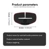 bgr3 For Volvo 2pcs Leather Car Seat Belt Protective Buckle Anti-Scratch Cover V40 V60 C30 C70 S60 S80 S90 XC40 XC60 XC70 XC90 T6