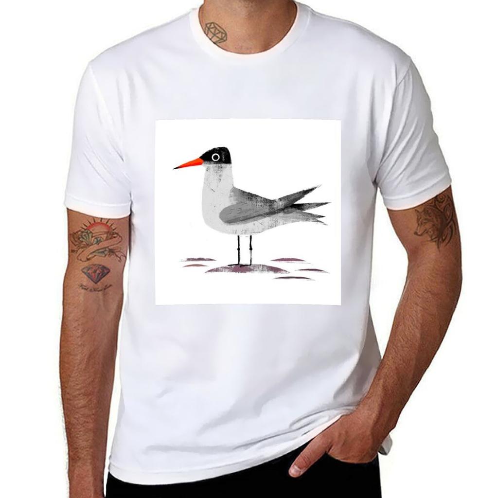 Caspian Tern TShirt Casual Basic Street Style TShirt