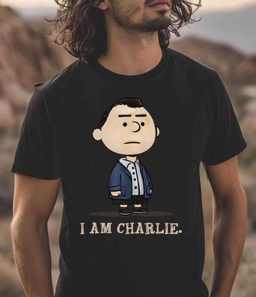 I Am Charlie Kirk Black T-Shirt, S-5XL Unisex T-Shirt L