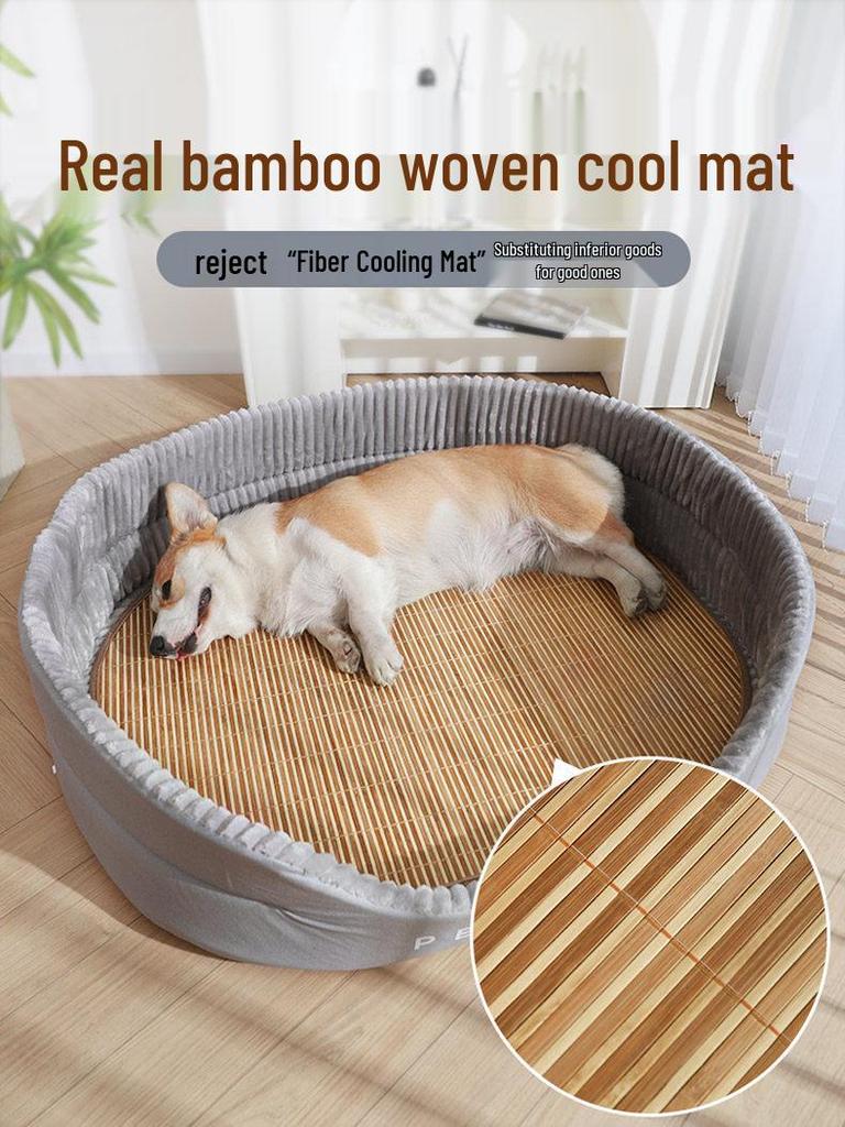 Ganzjahres-Hundebett für große Hunde: Golden Retriever, Corgi, & Große Hundezwinger-Matte