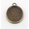 Oval Metal Medallion Large Model Bronze
