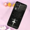 Ballerina Ballet Dancer Girl Case For Oppo A54 A74 A94 A40 A60 A80 A18 A38 A58 A78 A98 A96 A76 A16 A15 A17 A57 A5 A6 Pro