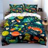 "Space-Themed Dinosaur Adventure Set" Exquisite three-piece bedding set gift for kids and adults