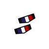 Metal Sticker France Italy Germany National Flag Emblem Car Rear Trunk Badge Side Decal For Toyota Honda Subaru Lexus Peugeot MM35