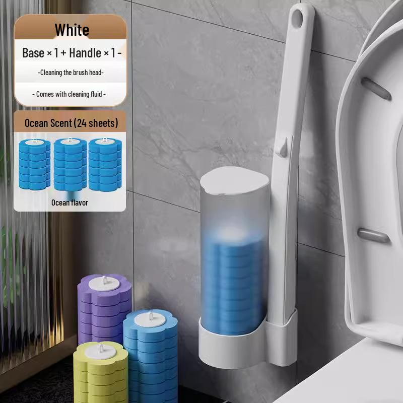 Spazzolino da Toilette Monouso da Parete con Testina di Ricambio