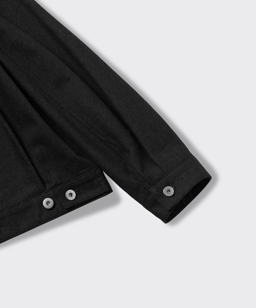 Musinsa Standard Denim-Like Relaxed Minimal Jacket [Black]