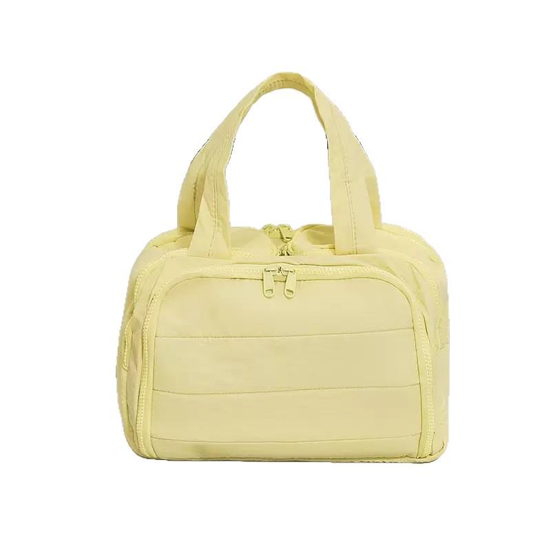 Waterproof Lightweight Partitioned Travel Makeup Bag - Large Capacity Portable Handheld Toiletry Organizer