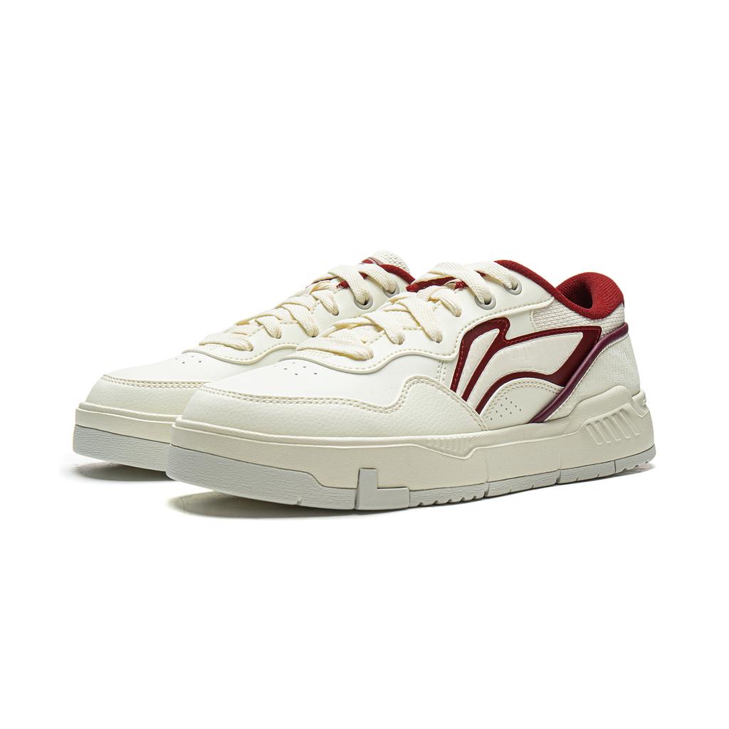 Li Ning Common 80s Coverage Slip Resistant, Abrasion Resistant, Lightweight Low top Skateboard Shoes Women's AGCW120-1
