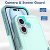 Capa de Celular à Prova de Choque com Proteção de Duas Camadas Para iPhone 16 15 11 12 13 14 Pro Max X S XR Luxuosa Armadura Contrastante Capa Anti-Queda