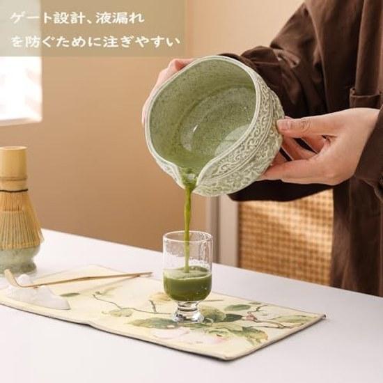 Matcha 7 Set SpyFlyLie Beginner Tea Ceremony Tools Preparation Piece 100 Stick Whisk Holder Chashaku Spoon Bowl Tool Frother Respect Aged Day Fathers