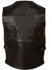 AVIATRIX Men's Real Leather Travel Outdoor Waistcoat (TJUP) - Black