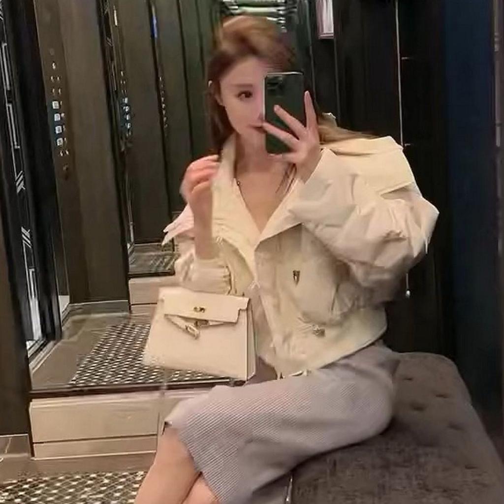 Thickened Cotton-padded Jacket Short Loose Down Cotton-padded Jacket Women's Winter Bread Jacket Large Lapel Cotton-padded Jacket