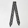 American Double-Sided Leopard Print Pointed Corner Versatile Streamer Fashion Headband Small Scarf Women'S Silk Scarf Streamer Long Scarf