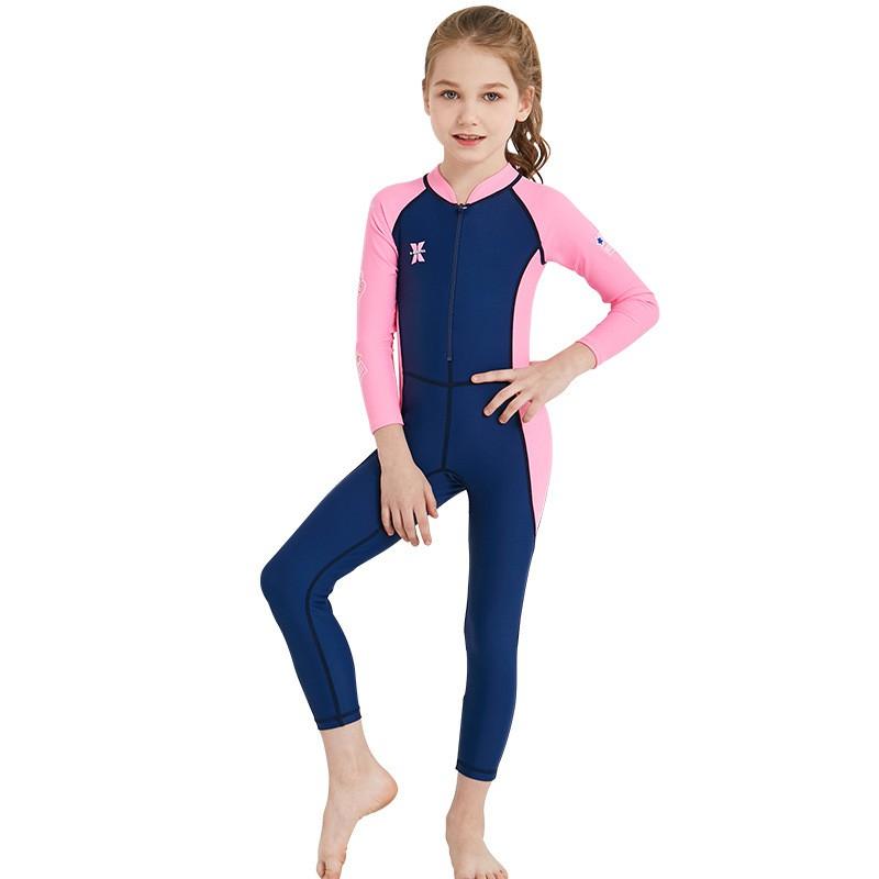 Kids Full-Body UV Protection Dive Suit Snorkeling Swimming Water Sports Quick-Dry Lycra Rash Guard Unisex