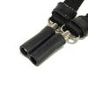Used PRADA AirPods Carry Necklace Rubber Magnet Earphone D Ring Silver Logo Nylon Black Strap 2ZD007
