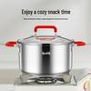 Pin Ye 24cm Jiangshan Red 304 Stainless Steel Deep Soup Pot
