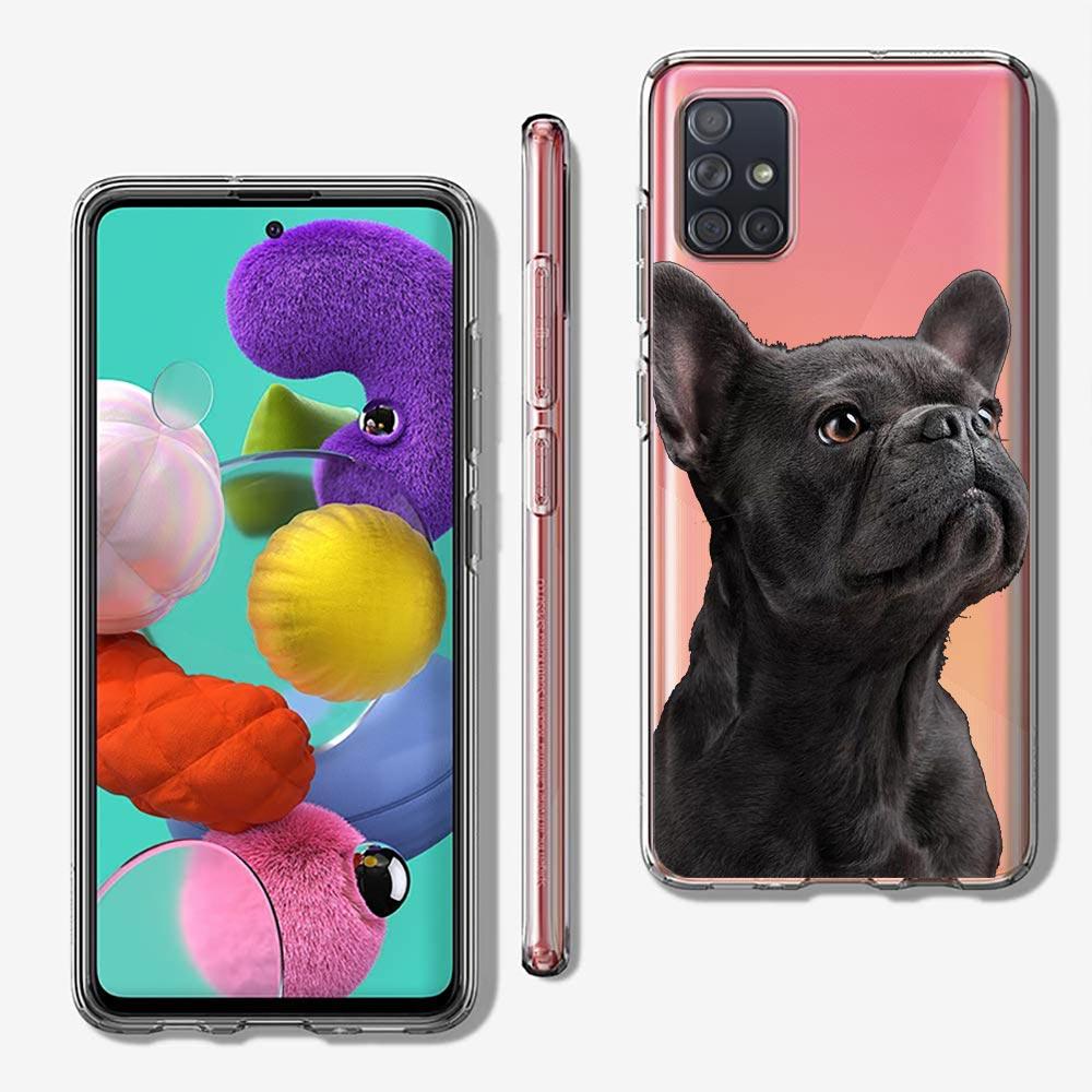 Pug Dog French Bulldog For Samsung Galaxy A51 Phone Case A71 A21S A12 A11 A31 A52 A41 A32 A01 A23 A33 A53 A73 A03S A13 5G Cover