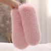 Keep Warm Plush Gloves Fleece Lining Faux Fur Mittens Cute Winter Gloves  Winter Season