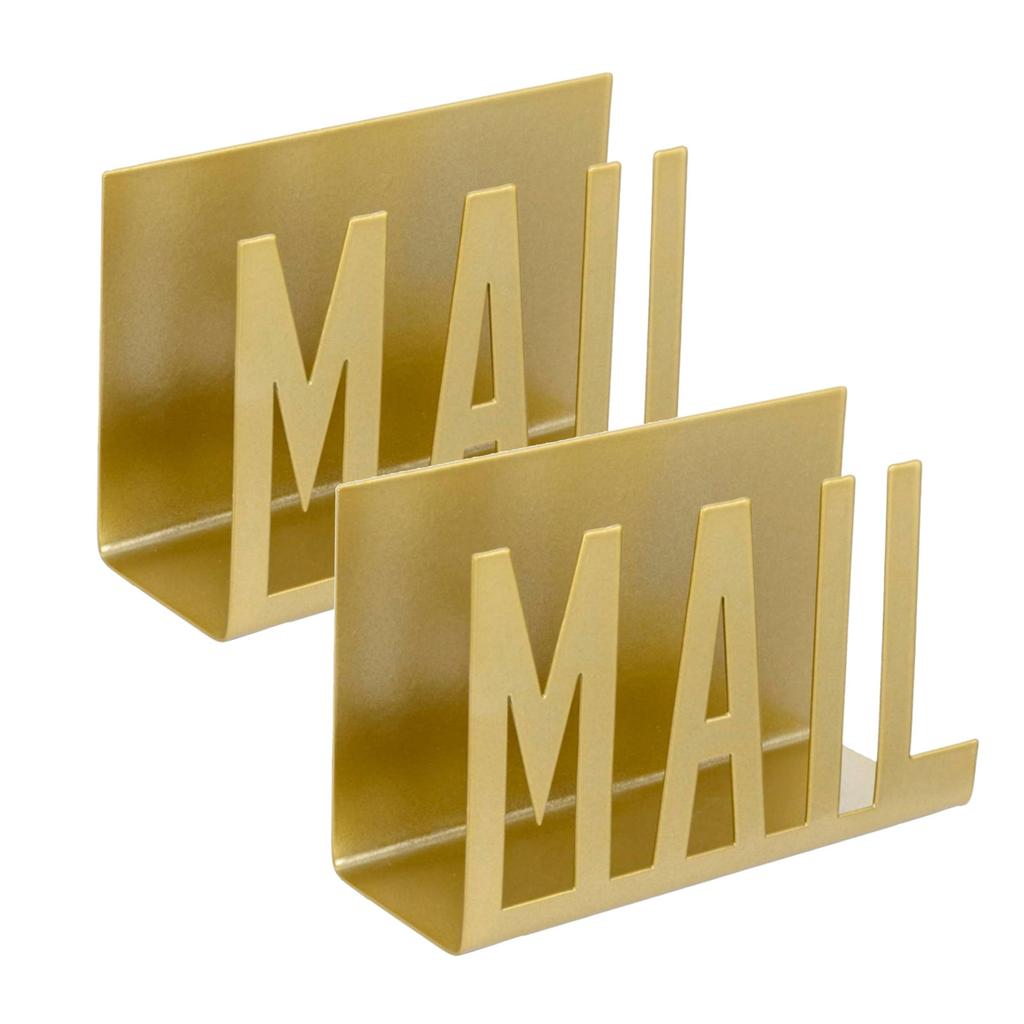 Elegantní železný třídič pošty Kovový výřez Stolní organizér na obálky Efektivní stojan na ukládání dokumentů pro domácnost nebo kancelář