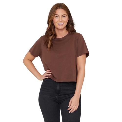 Be You Womens/Ladies Crew Neck Boxy Crop T-Shirt