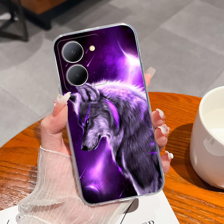 Creative Case For Vivo Y36 5G Soft Transparent TPU Silicone Model V2248 Slim Phone Shell Shockproof Protective Back Cover Coque