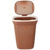 Knit Laundry Basket - Big - 55 Litres - 44 Cm X 35 Cm X 61 Cm | Royal Light Brown - Polypropylene