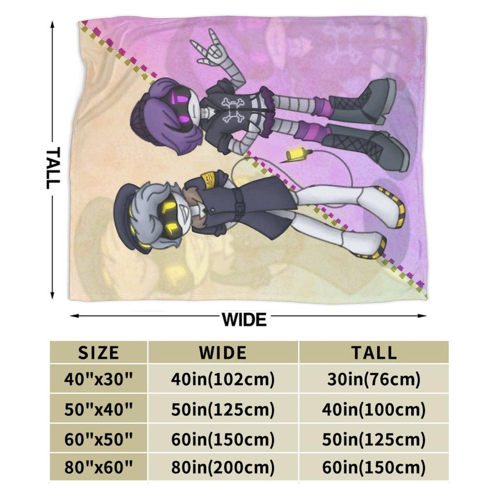 Murder Drones N and Uzi Flannel Throw Blanket  Blanket for Bedding Car Lightweight Plush Thin Quilt,