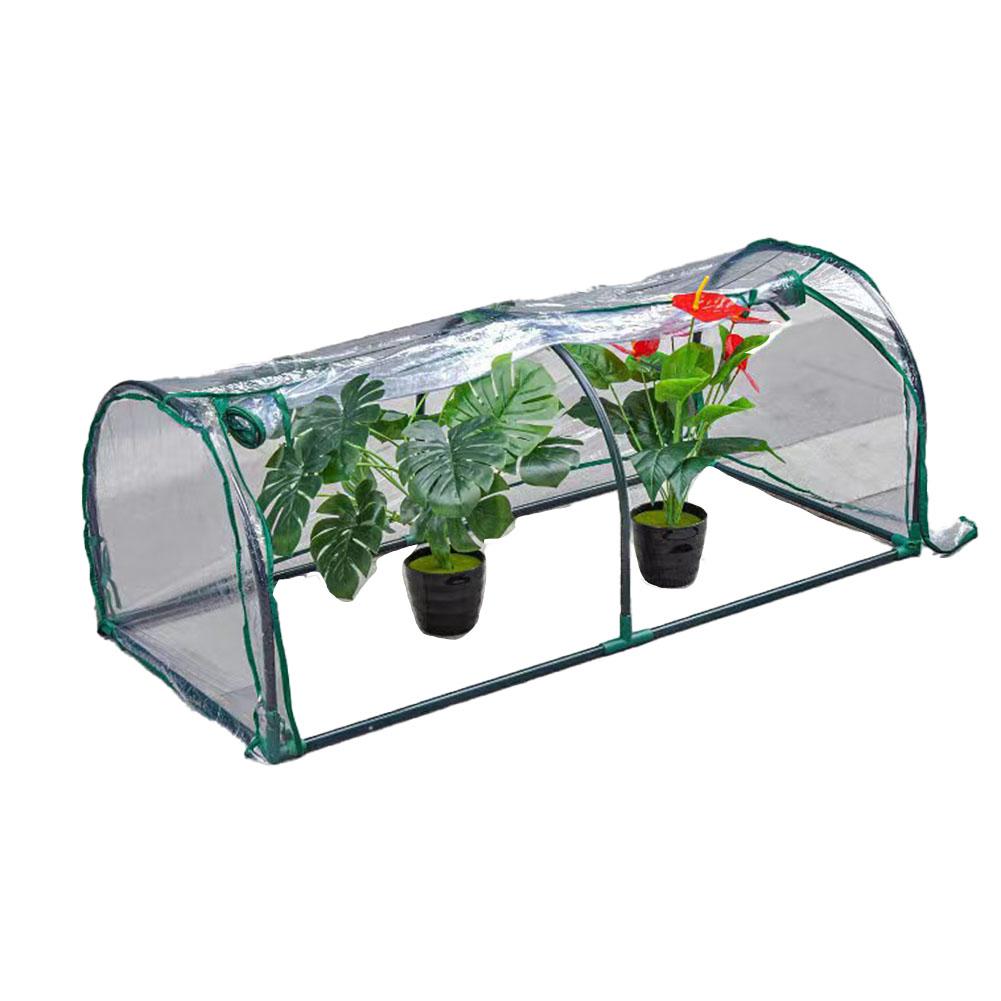 Garden Setup 120*60*50 Cm Tunnel Greenhouse Succulent Plant Protection Cover Plant Protection Indoor Outdoor Use