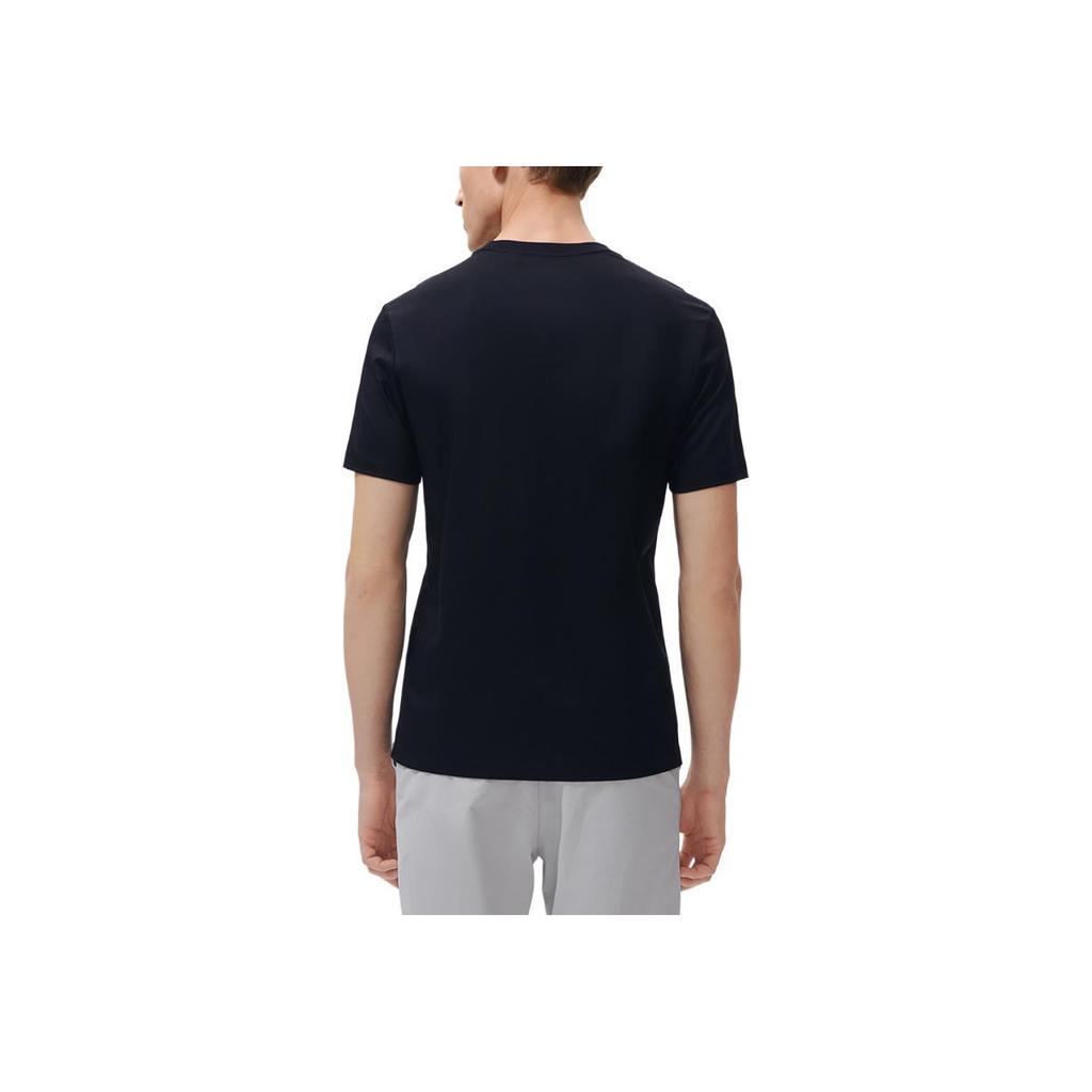 FILA White Special Series American Retro Letter Logo Print Simple Sports Casual Crew Neck Short Sleeve T-Shirt Men Tops Black F11M317101FBK