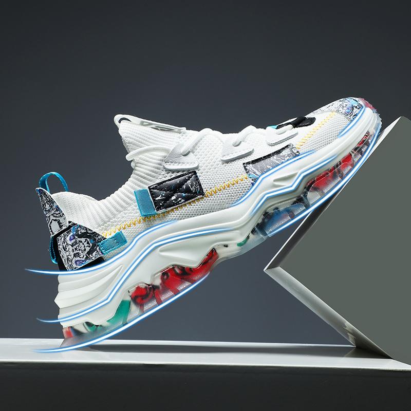 Neue Herbst- und Winterschuhe aus Netzstoff, große Größe, lässig, Putian, Laufen, Herbst, Papa, Netzstoff, Sport, trendige Schuhe