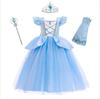 CCBR Princess Dress Cosplay One Piece Costume Event Recital Christmas Birthday Present Kids Children Girls Accessory Set 100 110 120 130 140 150 Light