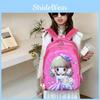 Adorable Cartoon Nylon Backpack For Kids With Back Support School Bag For Boys And Girls