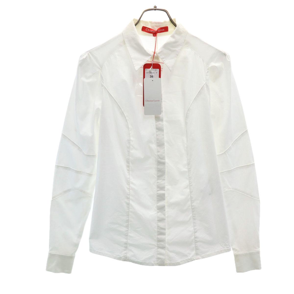 

Christian Lacroix неношеная рубашка с длинным рукавом 38 Белая с биркой Женская Б/У