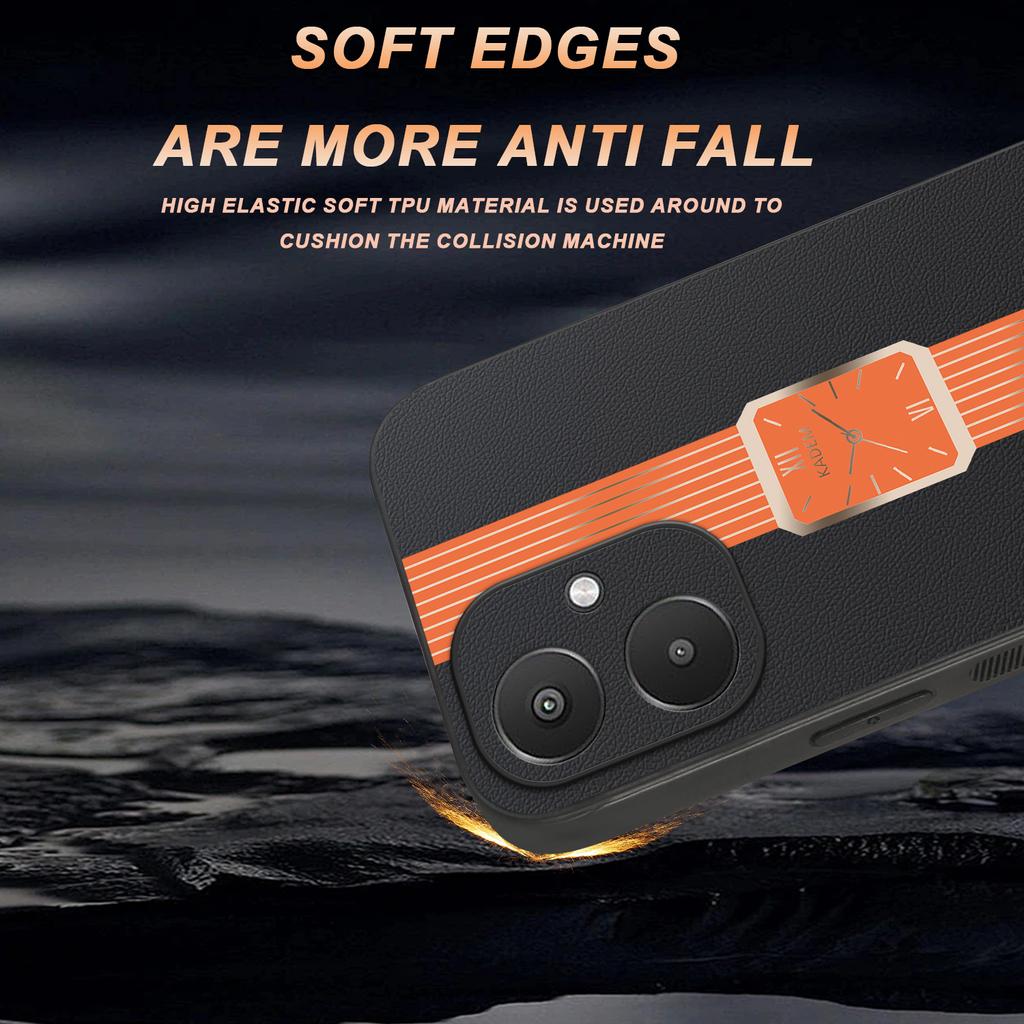 Case For Xiaomi Redmi 13C 5G/13R 5G/Poco M6 5G Leather+TPU+Acrylic Anti-Scratch Phone Cover