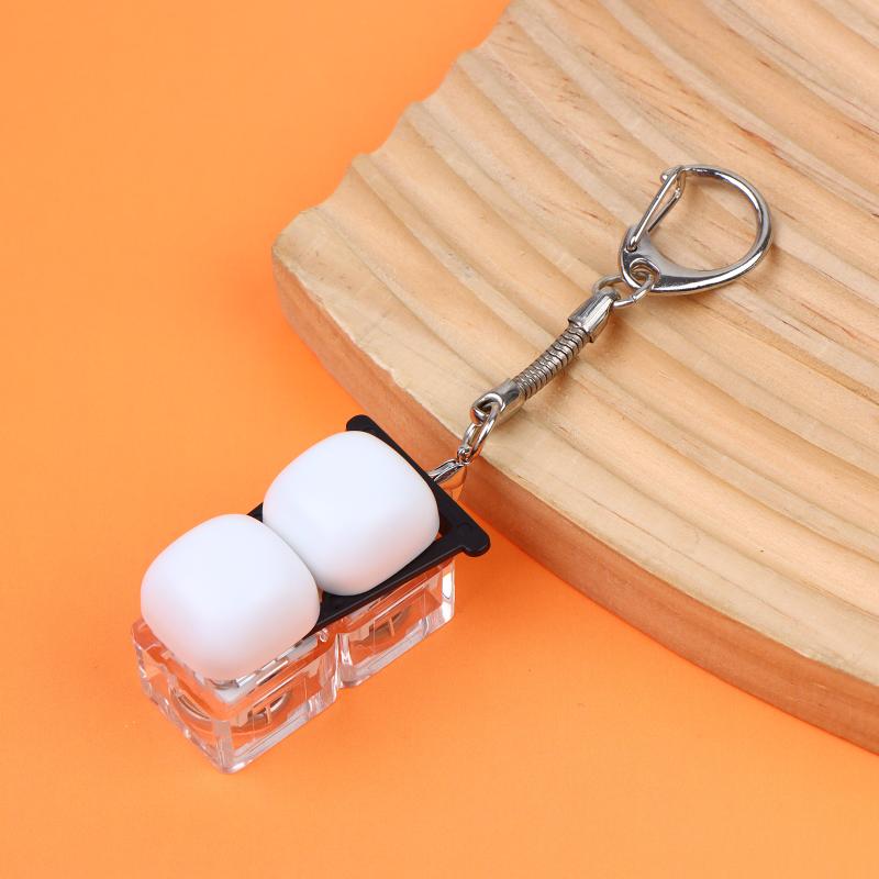 Relaxing Diy Keyboard Keychain Keycap Keys Button Finger Keyboard Cap 1/2/3/4/9Keys Relief Stress Clicker Toy Child Adult