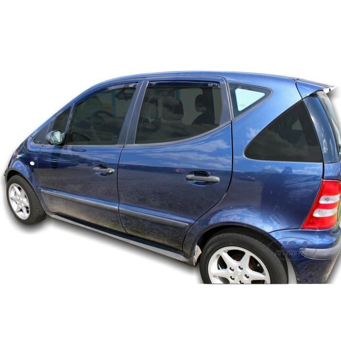 Déflecteurs d'air - J&J AUTOMOTIVE - Mercedes A Classe W168 - Fumé - Installation facile - Acrylique renforcé