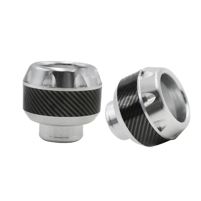 2PC Universal Motorcycle Frame Slider Aluminum Alloy Front Fork Cup Falling Crush Protector Carbon Fiber for Motorbike Scooter