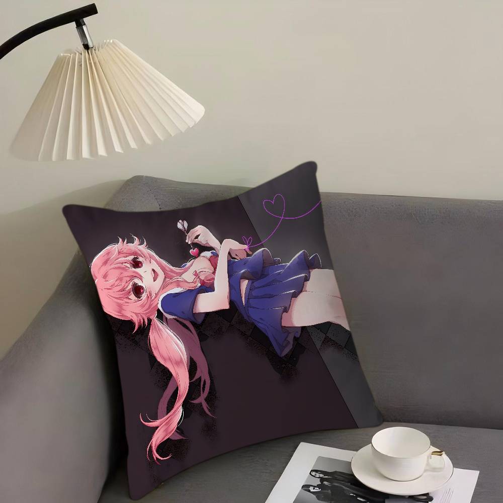 F-Future D-Diary Cartoon Animation Cushion Cover Pillowcase Upholstery Sofa Throw Pillow Home Decor Pillowcas