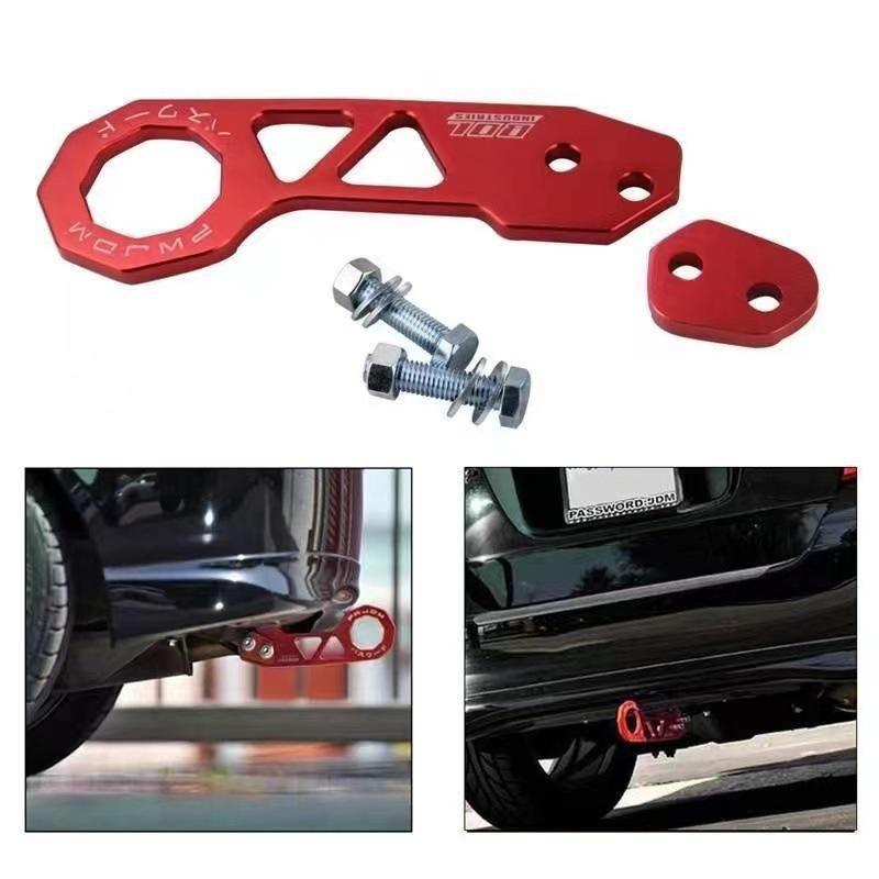 Modified JDM Racing Aluminum Alloy Car Rear Bumper with Towing Hook.