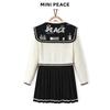 MiniPeace Girls' Winter Long Sleeve Suspender Dress