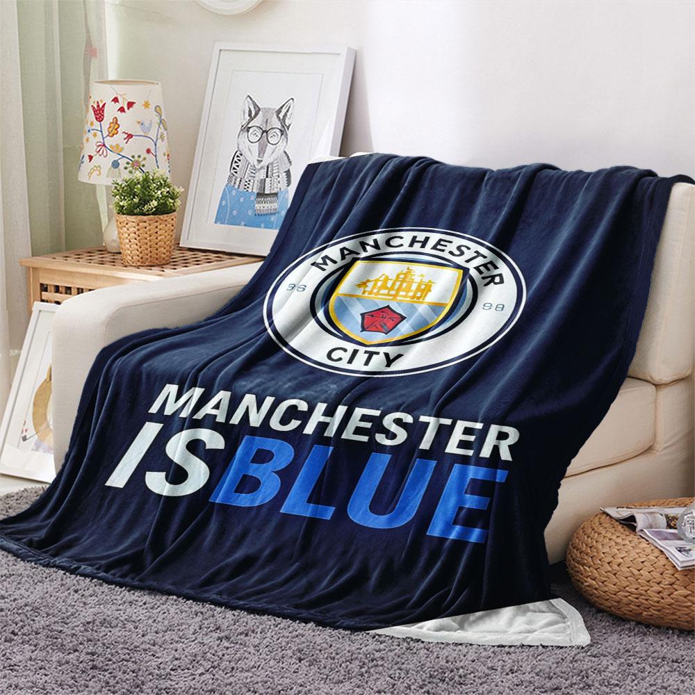 Coole MCFC Drucke Decke, Hohe Qualität, Bequem für Alle Jahreszeiten, Heimdekoration, Wärme und Komfort