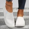 Women's casual single shoes new foot cover canvas breathable flat-bottomed toe shoes