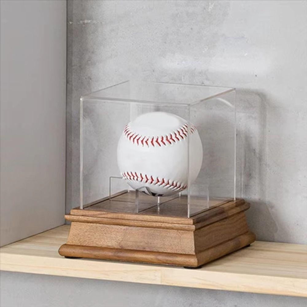 Ball Holder Baseball Display Case Dustproof Baseball Holder Baseball Box  Softball Sports
