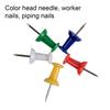 35x Push Pin Set - Wide Application Durable Convenient ABS Multicolor Painting Cork Pin Decorative Map Pin Maps Push Pin