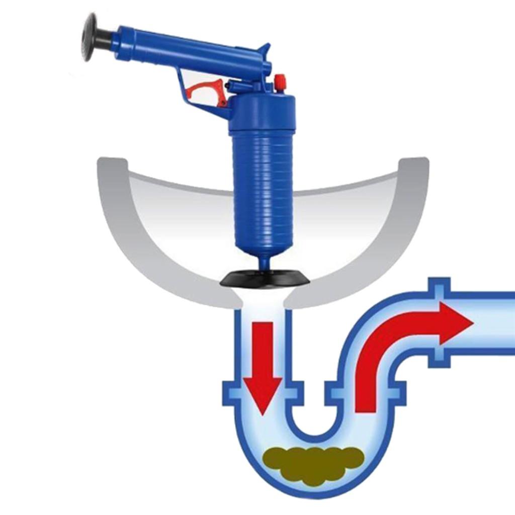 Toilet Dredge Plug Air Pump Blockage Remover Sewer Sinks Blocked Cleaning Tool Pipe Plunger Drain Cleaners Kitchen Tool