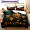 3pcs Harry Potter Bedding Set Duvet Cover Closure Includes 1 Duvet Cover & 2 Pillowcases, Soft and Comfortable for All Seasons.