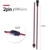 10 Pairs 2/3/4/5pin SM JST 15cm Cable Female/Male Connectors for Led Strip RGB 5050 3528 WS2801 APA02 WS2815 WS2813