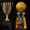 Gepersonaliseerde Metalen Kristallen Trofee, High-end Basketbal, Voetbal, Biljart Competitie Jaarlijkse Vergadering Prijs, Woondecoratie, 1 Stuk