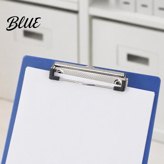 Durable Office File Folder A4 Folder with Reinforced Metal Clip And Clear Scale Ruler Clipboard Ruler Portable Document Writing Pad for School